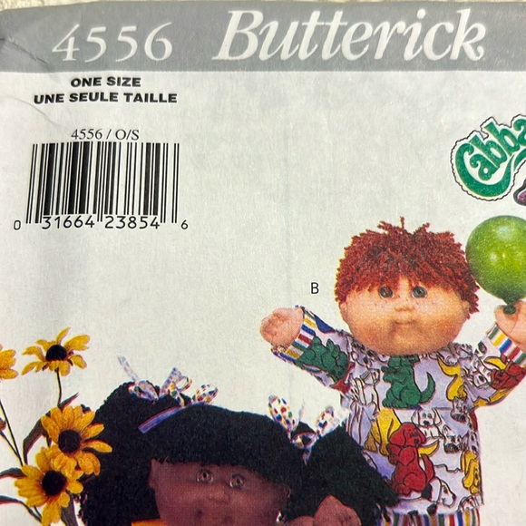 Butterick Pattern 4556 Cabbage Patch Kids Clothes 6 Outfits Uncut 1996 14” Dolls - Picture 7 of 9